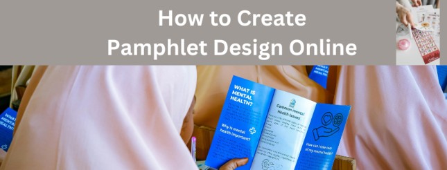 how to create pamphlet design online for free